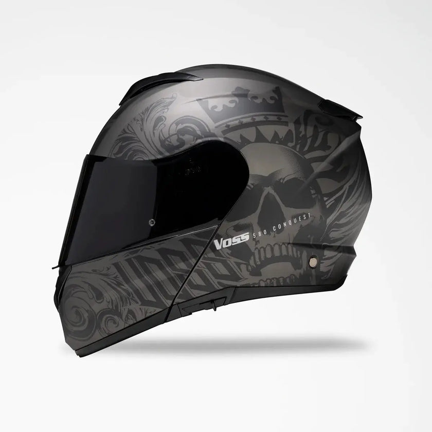 Voss 580 Conquest Apocalypse Modular Matte Motorcycle Helmet