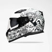 Voss 988 Moto-1 Populace Full Face Matte Motorcycle Helmet