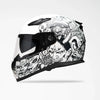 Voss 988 Moto-1 Populace Full Face Matte Motorcycle Helmet