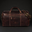 The Voyager Duffle - Brown Full-Grain Distressed Leather Duffle Bag