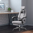 Brady Ergonomic Executive High Back Office Chair with Footrest and Lumbar Support-Grey