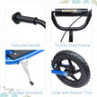 HOMCOM Kids Scooter Street Bike with 12 Tire for Ages 5+ Ride on Toy Blue