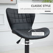 Avion Counter/Barstools with Adjustable Height and Swivel-Set of 2-Black