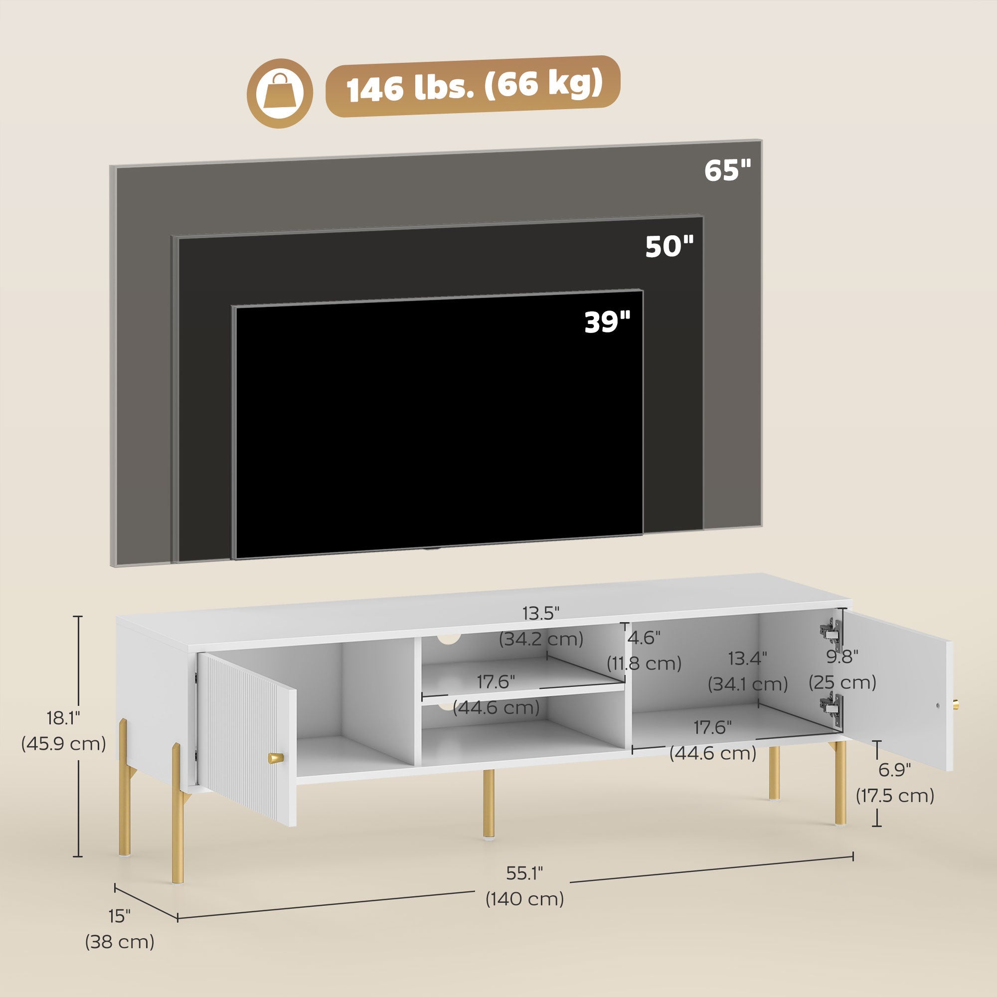 Harley TV Stand for TVs up to 65