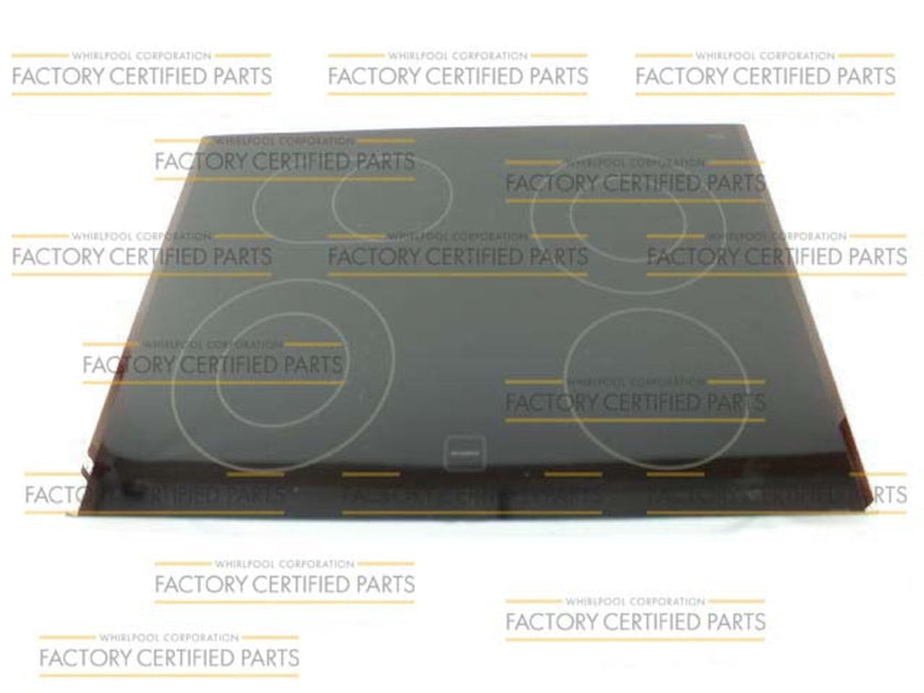 Verre de plaque de cuisson principale noire W10297306 pour cuisinière Whirlpool