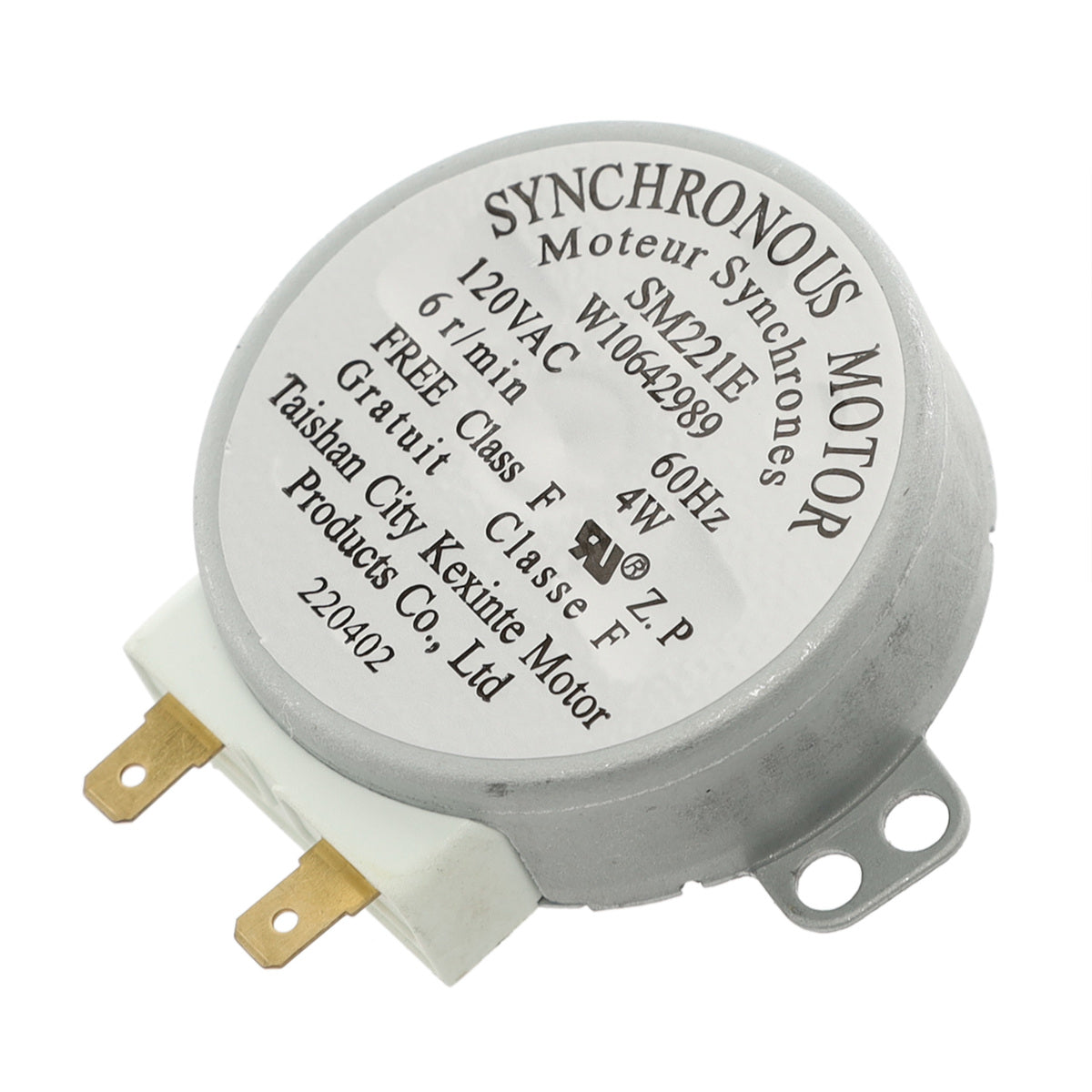 Pièce détachée pour moteur de rotation de four à micro-ondes Whirlpool W10642989