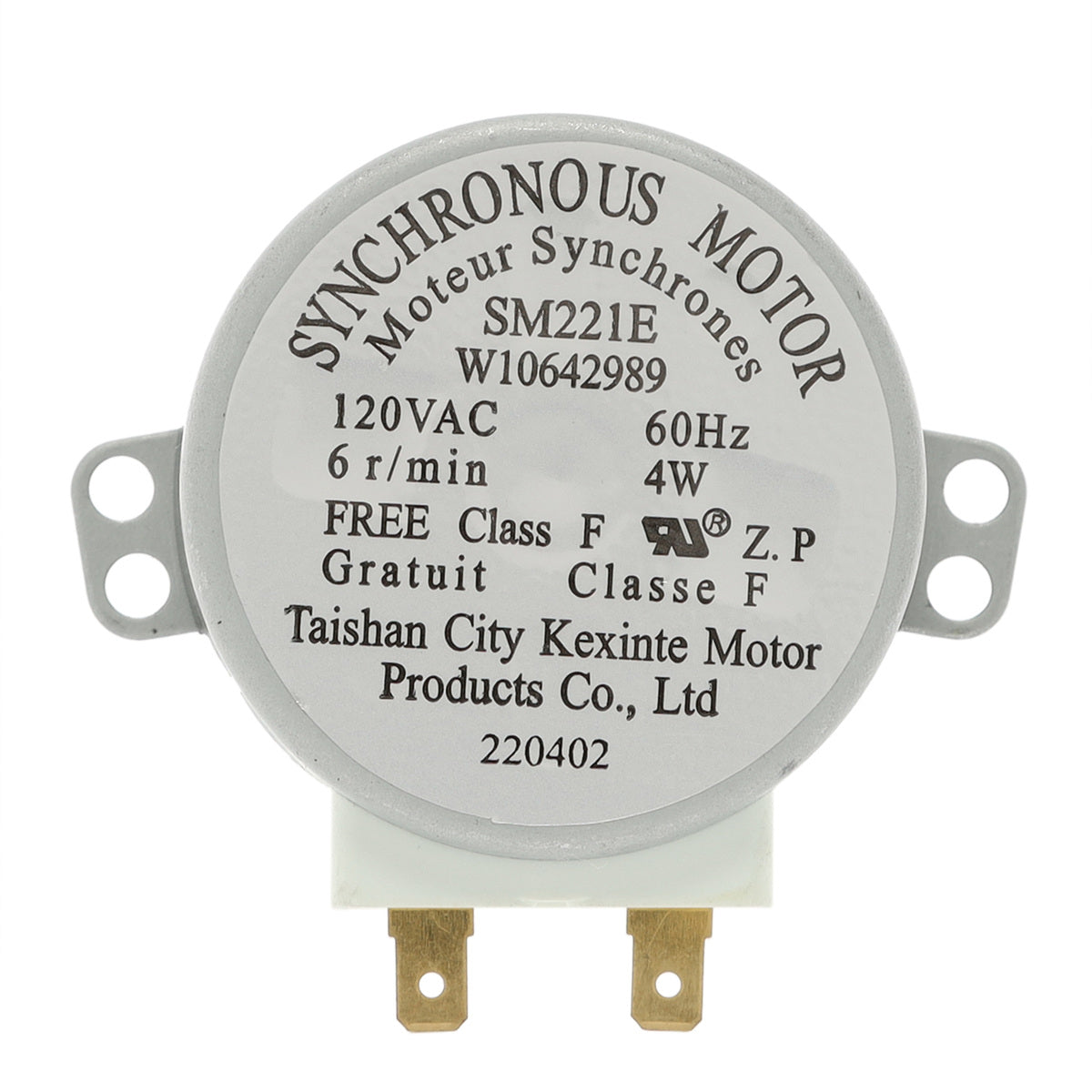 Pièce détachée pour moteur de rotation de four à micro-ondes Whirlpool W10642989