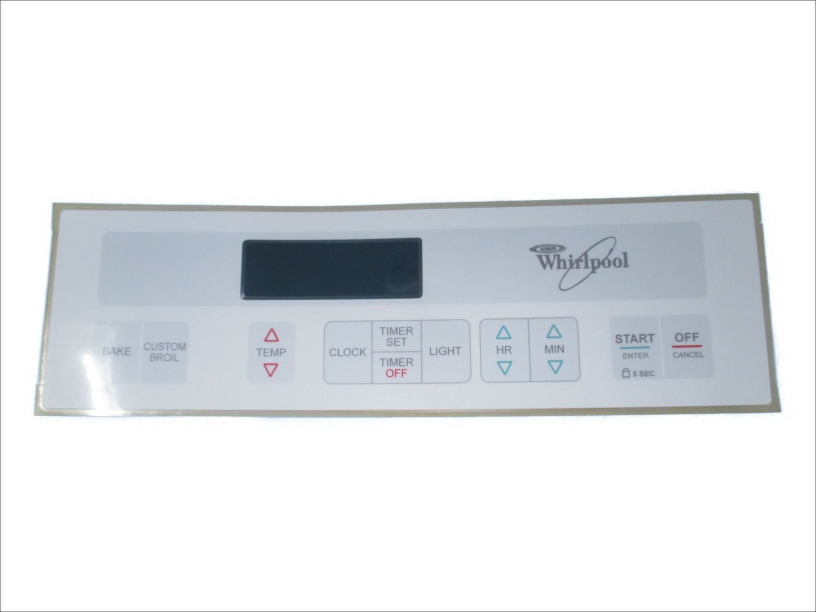 Whirlpool Oven Range Control Panel Part W11029431
