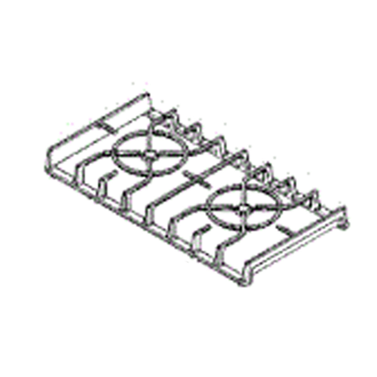 Pièce de rechange pour grille de brûleur de plaque de cuisson Whirlpool W11380128