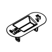 W11559688 Bezel for Whirlpool Washer Lid Lock