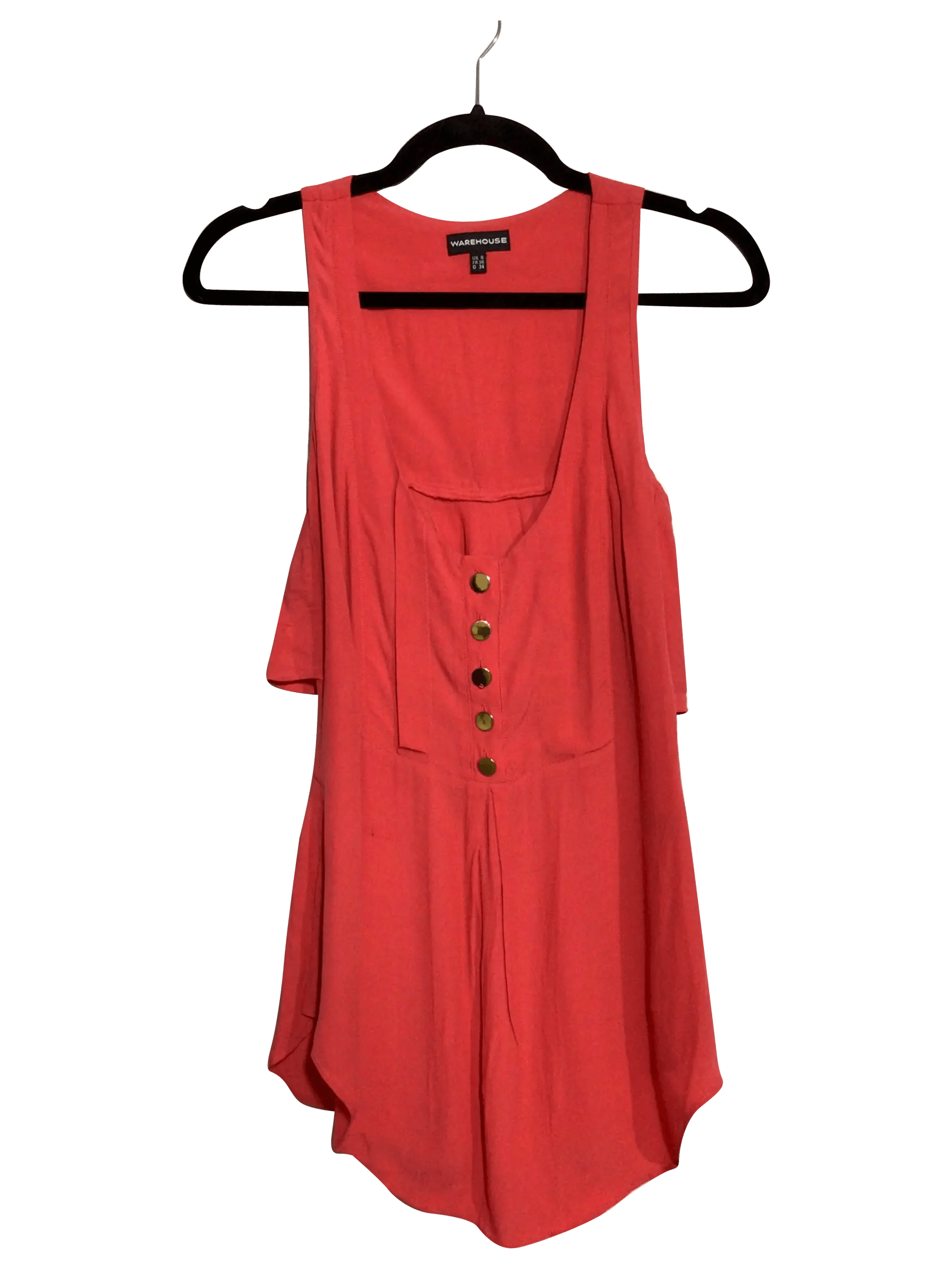 WAREHOUSE Regular fit Blouse in Orange  -  8