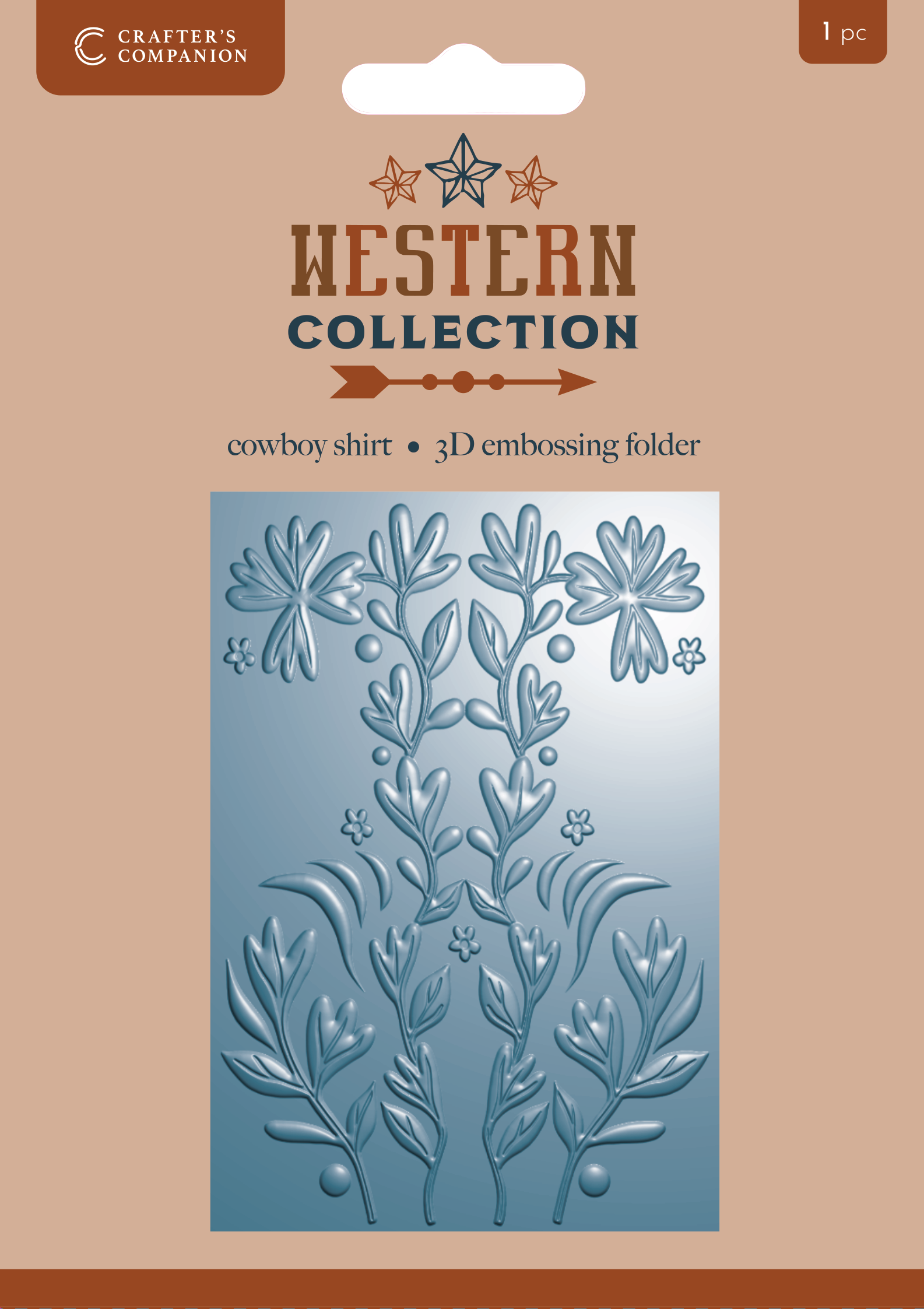 Western Collection 4”x6” 3D Embossing Folder - Cowboy Shirt 