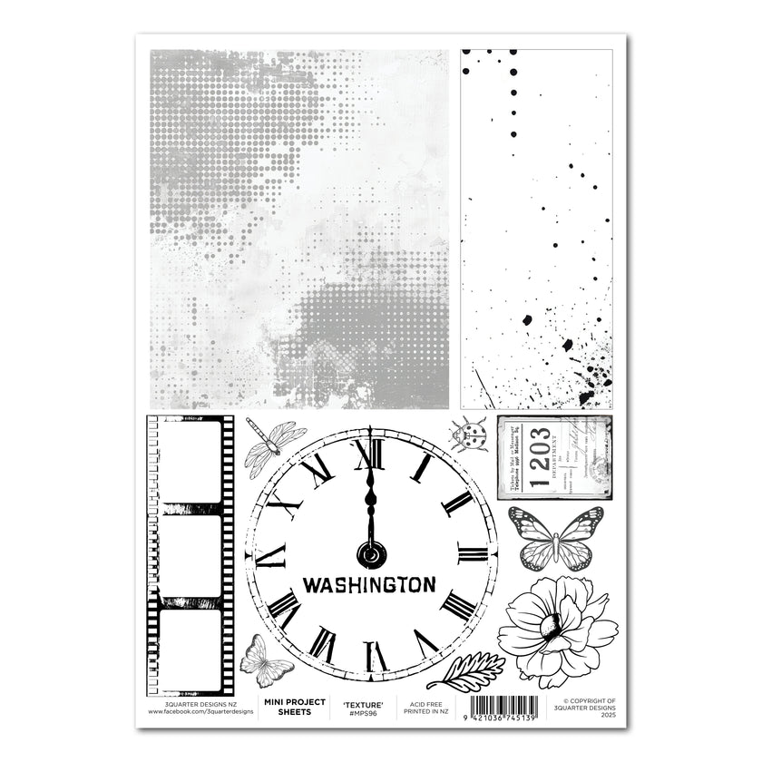 3Quarter Designs Oh Texture - Mini Project Sheet