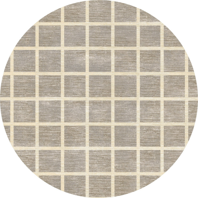 Caper Natural Beige Checkered Rug