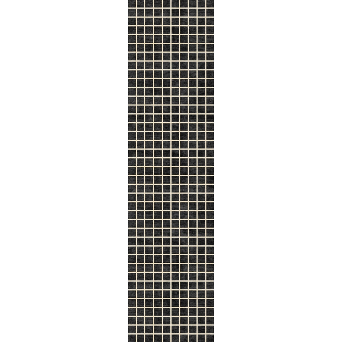 Caper Black Natural Checkered Rug