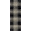 Caper Black Natural Checkered Rug