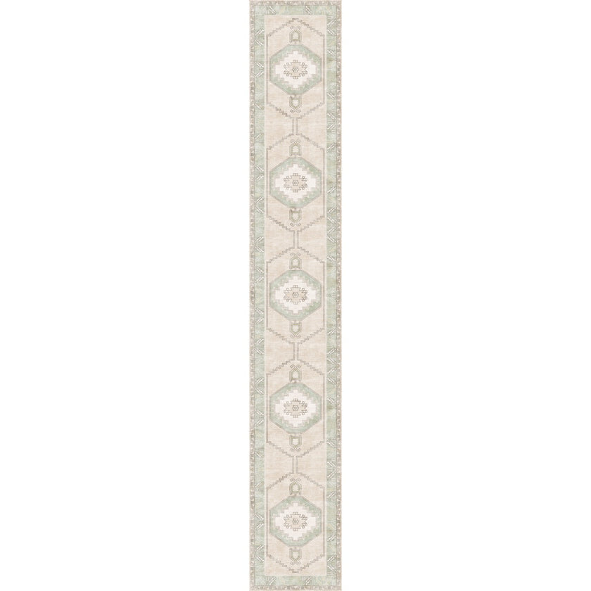 Barbara Light Green Beige Rug