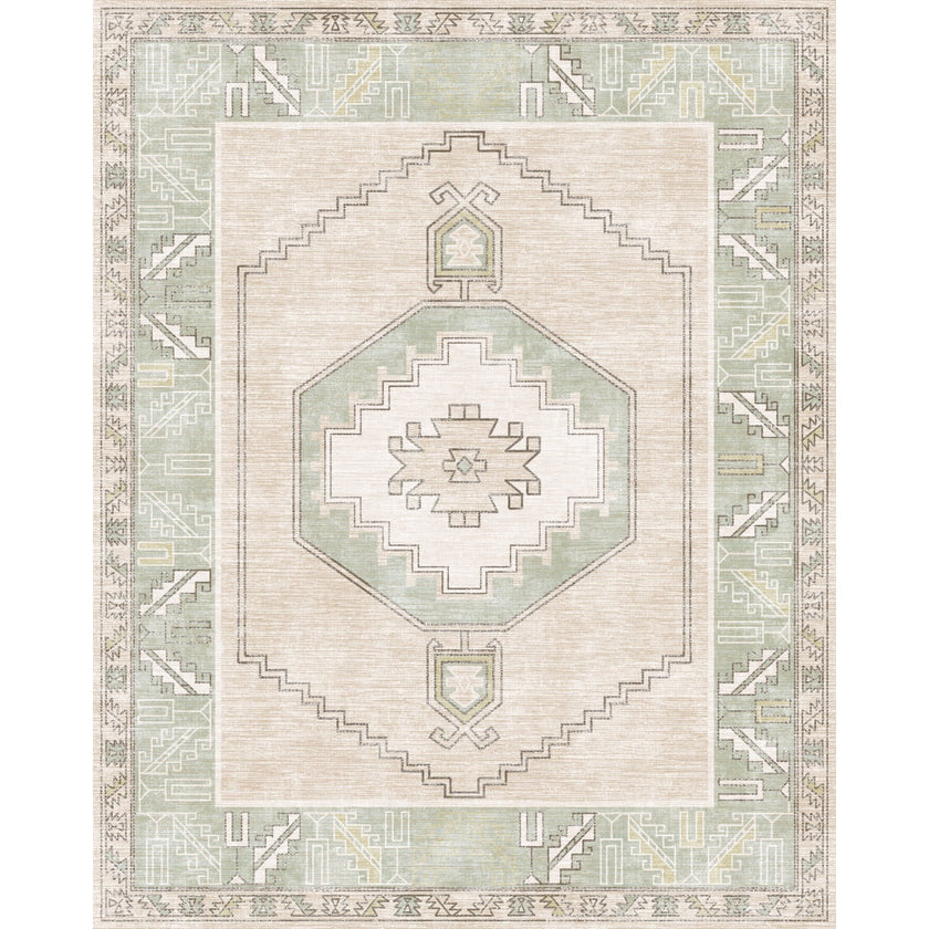 Barbara Light Green Beige Rug