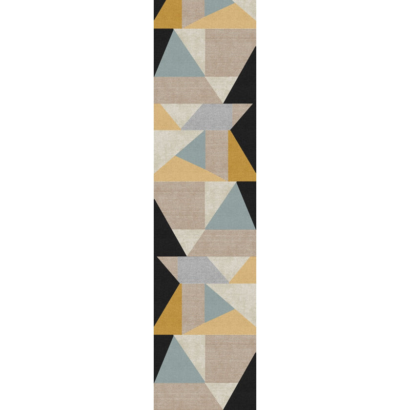 Mizza Black Yellow Multicolor Rug