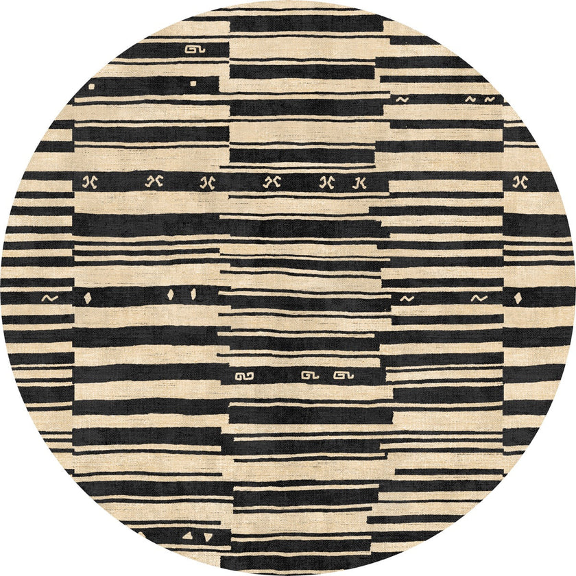 Xelara Natural Black Rug