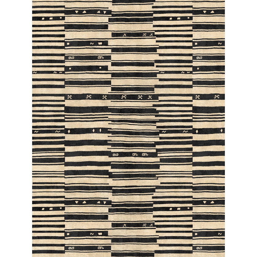 Xelara Natural Black Rug