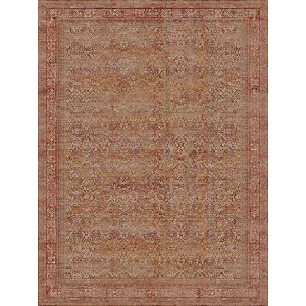 Copera Orange Multi Rug