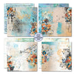 3Quarter Designs Cerulean Score 12x12 Design Paper & Diecuts Set