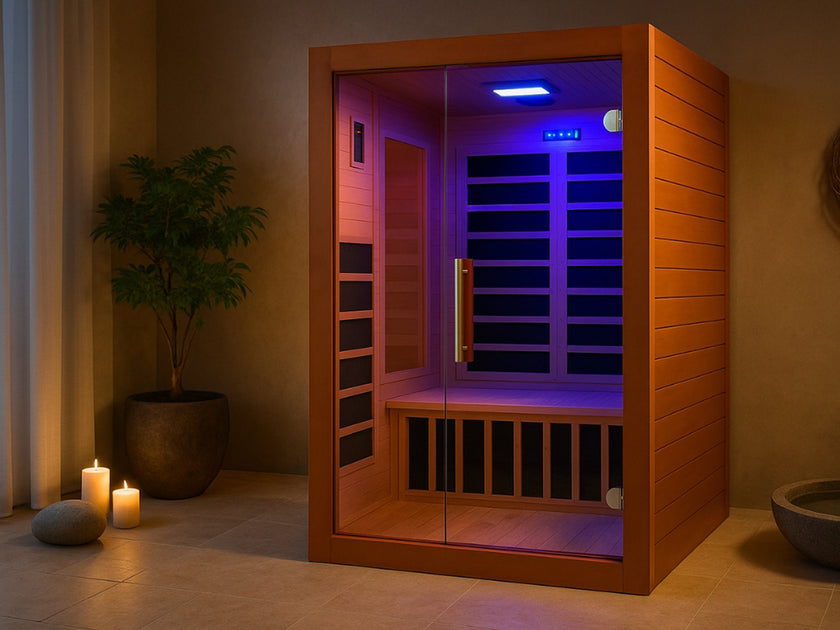 Sauna Infrarouge Westinghouse pour 2 personnes avec panneaux chauffants au carbone - Usage Intérieur Uniquement (WES43-1700)