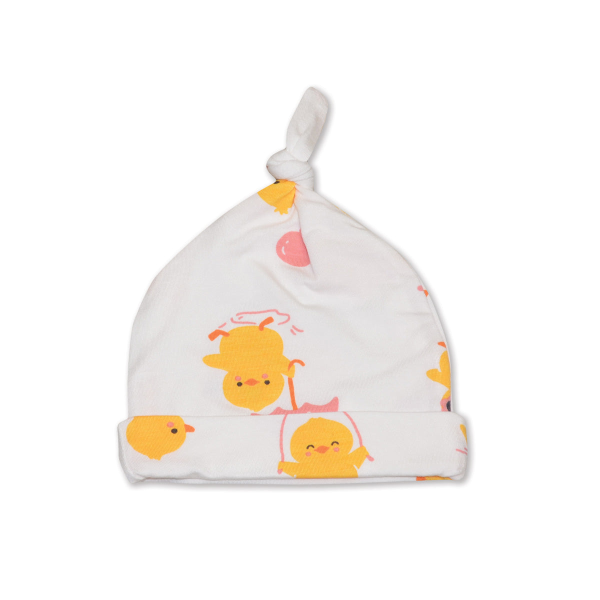 Chapeau en bambou noué (motif poussin)