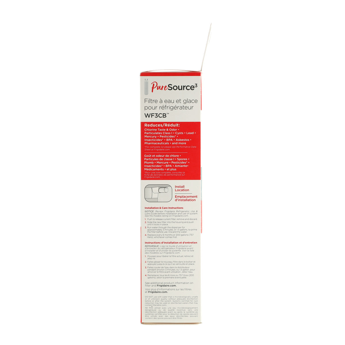 WF3CBC Pure Source 3 Water Filter for Frigidaire Refrigerators