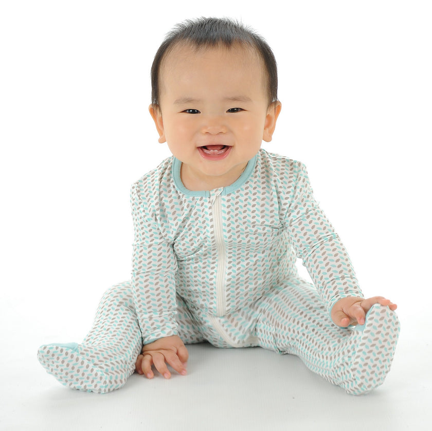 Bamboo Printed Footed Sleeper Marina