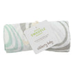 Bamboo Muslin Swaddle Whirlpool Print Seafoam