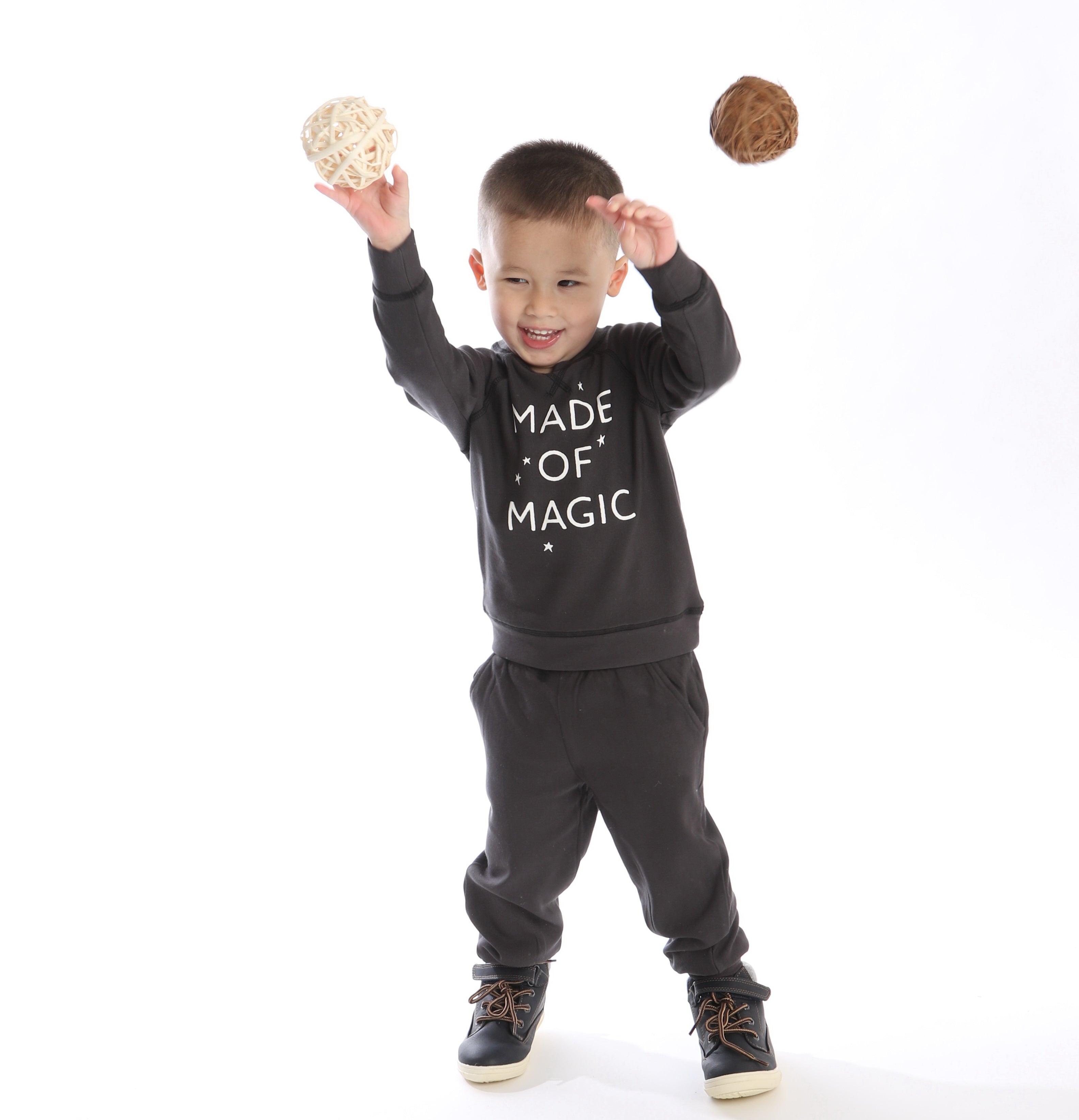 Sweat-shirt en polaire de bambou (bateau pirate/fait de magie)