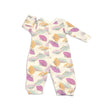 Veste de bain en bambou (imprimé éventail fantaisie)