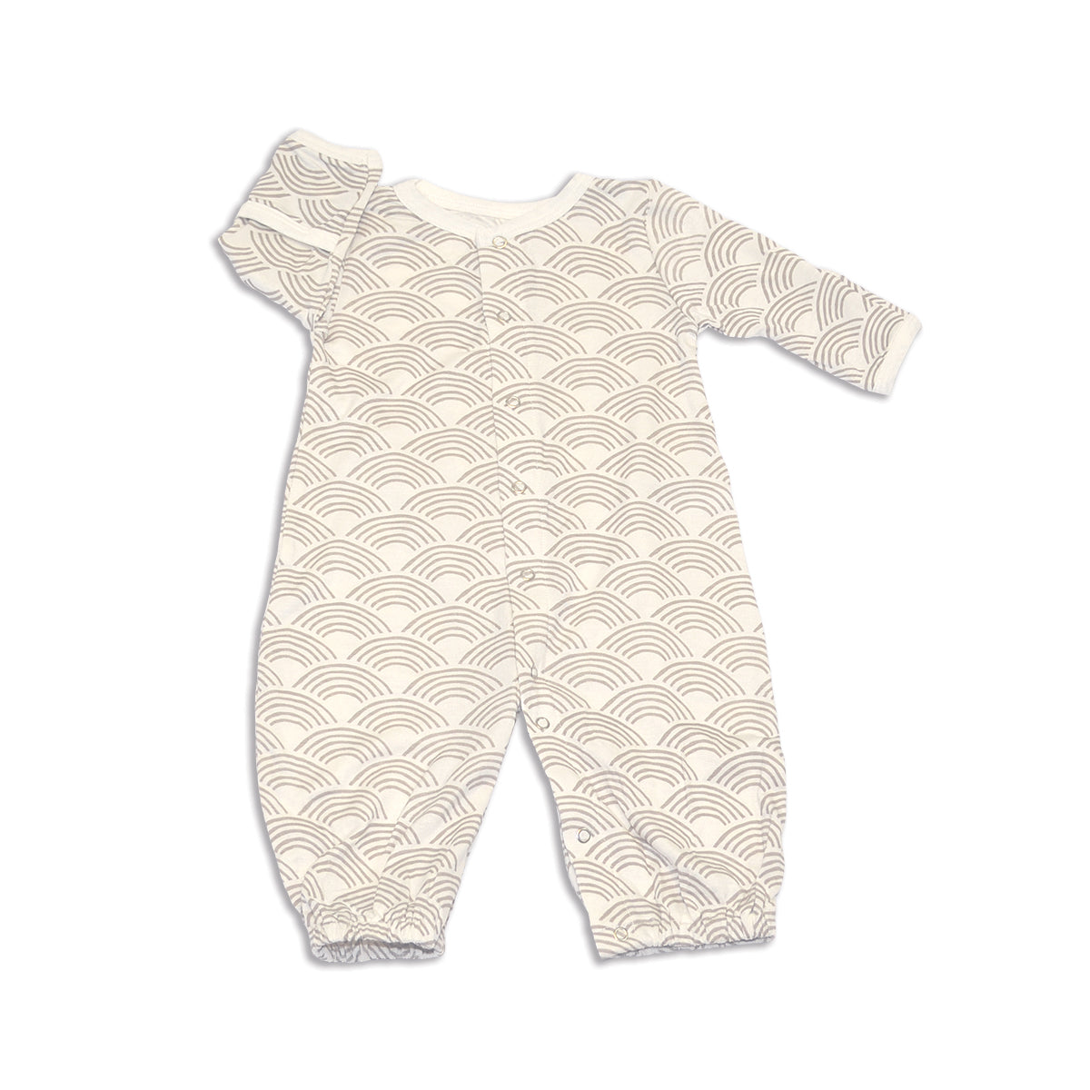 Vêtements de nuit en bambou (motif vague ondulée)