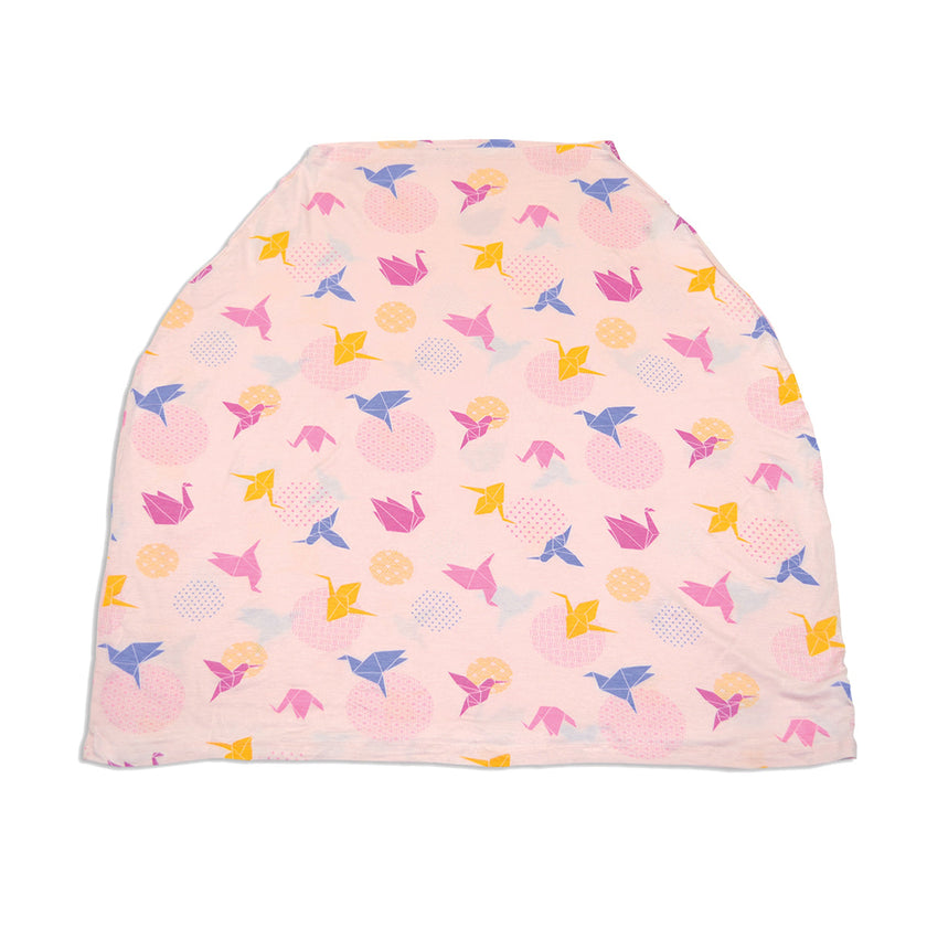 Bamboo Baby Cover & Nursing Poncho (Origami Print)