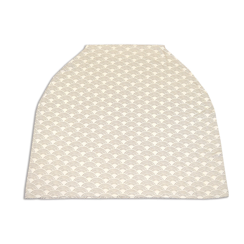 Couverture et poncho d'allaitement en bambou (motif vague ondulée)