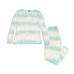 Ensemble de pyjama en bambou pour femme (rayures tie-dye)