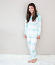 Ensemble de pyjama en bambou pour femme (rayures tie-dye)