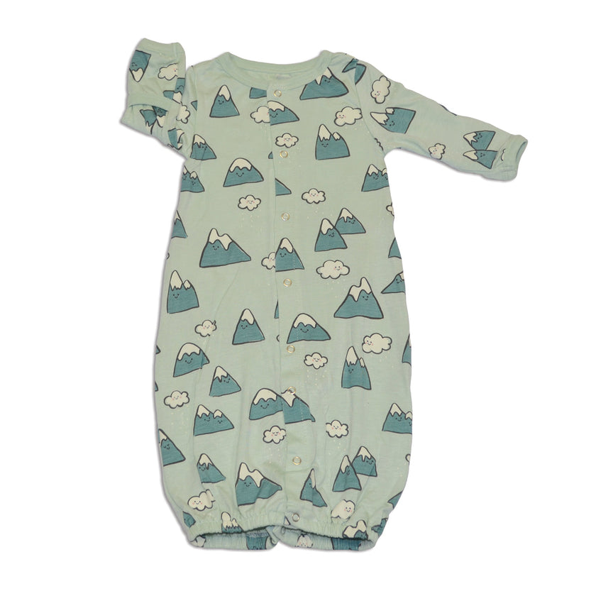 Vêtements de nuit en bambou (motif Montagnes Rocheuses enneigées)