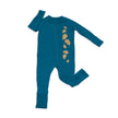 Bamboo Two Way Zipper Romper (Deep Ocean)