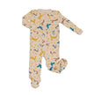Bamboo Zip Up Footies (Woodland Frolic Print)
