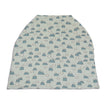 Couverture et poncho d'allaitement en bambou (motif Snowy Rockies)