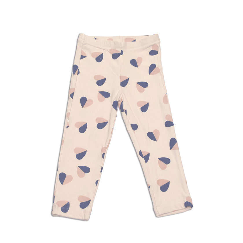 Leggings en polaire de bambou (motif battements de cœur)