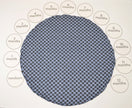 Tapis de jeu en bambou et ensemble de cartes de signalisation mensuelles (impression 