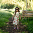 Bamboo Twirl Dress with Bloomer (Watermelon Rainbow Print)