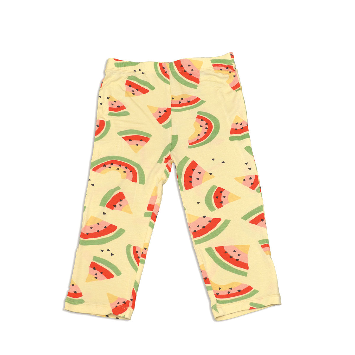Leggings Capri en Bambou (Motif Arc-en-ciel Pastèque)