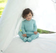 Bamboo Zip Up Footies (Lustre)