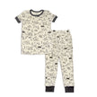 Pyjama en bambou à manches courtes (motif Doodle Camp)