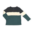 T-shirt à manches longues en bambou à blocs de couleur (bateau pirate/plume/pin)